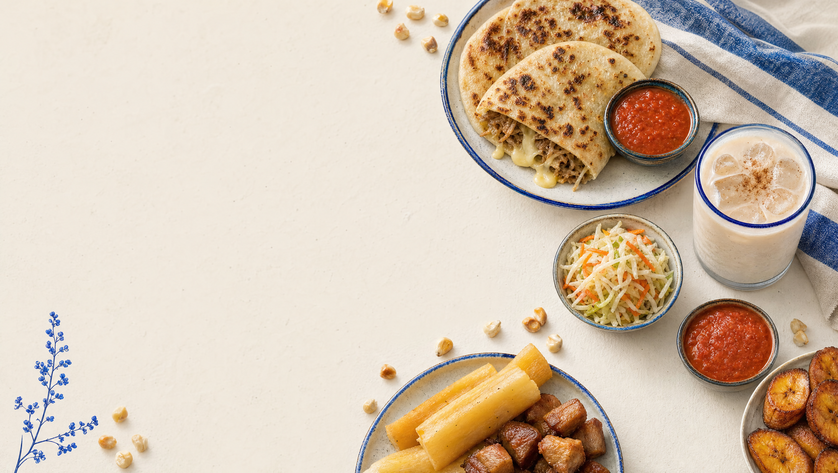 Pupusas, horchata et curtido chez Doña Maria